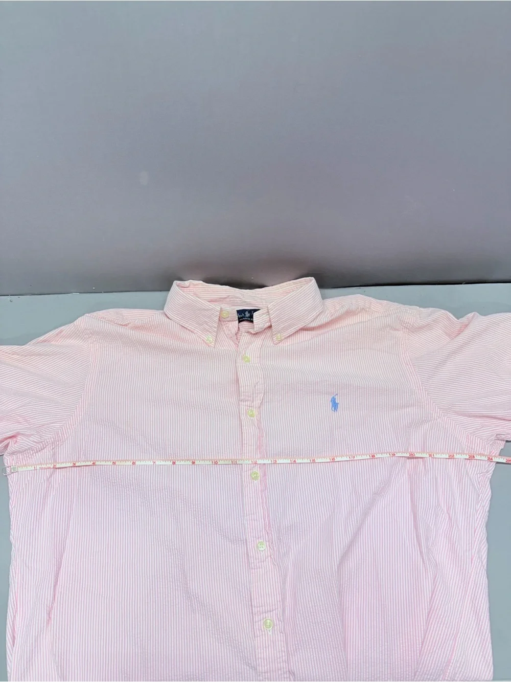 Polo by Ralph Lauren Light Pink Seersucker Button-Down Shirt